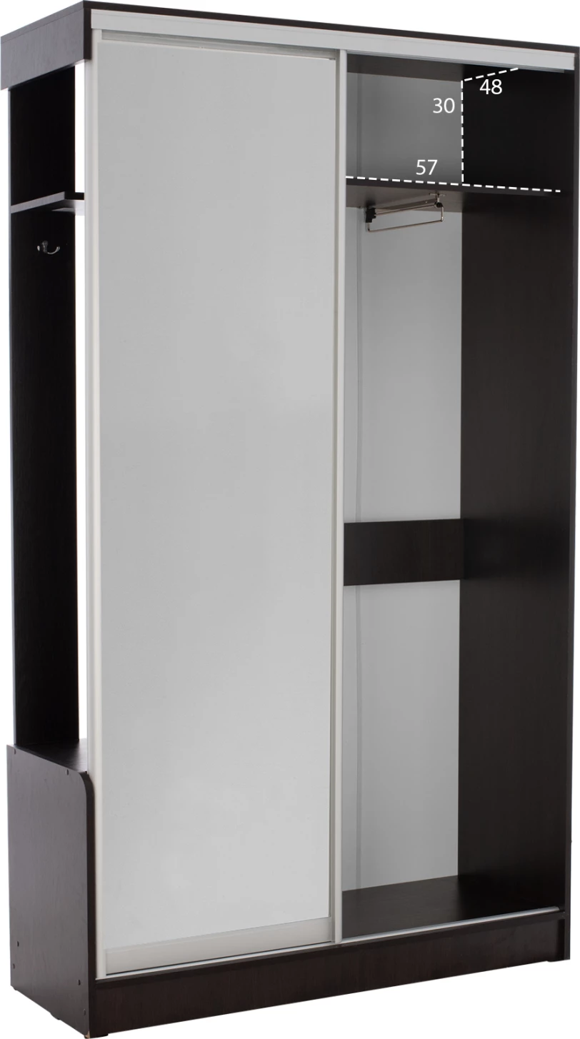 Dollap dhe pasqyrë FH2424.02, 118x45x210 cm