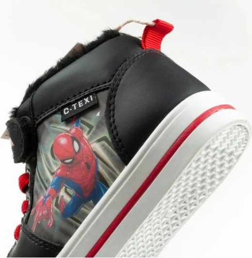 Çizme për fëmijë Inny, të zeza dhe të kuqe