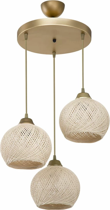 Dritë tavani PWL-1121 Ε27 krem-ari D40x75cm