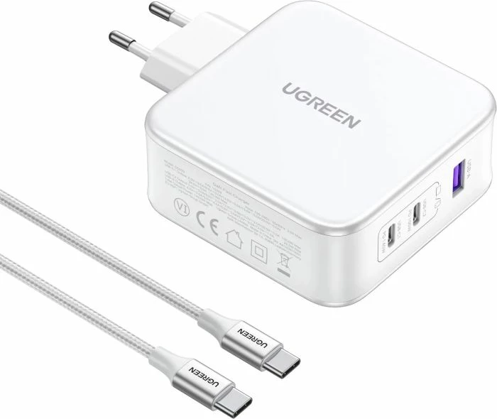 karikues USB-C UGREEN Nexode 15339, 3 porta, 140W, PD 3.1, GaN, e zez