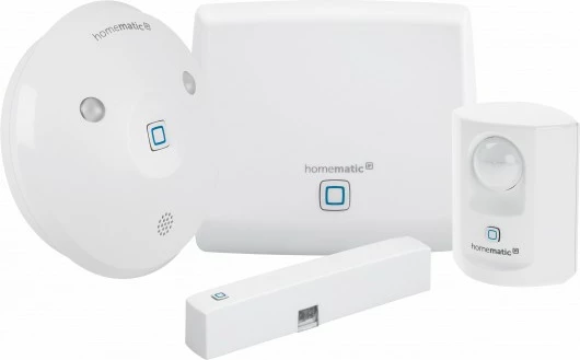Set alarmi smart eQ-3 Homematic IP Starter Set, kontroll me smartphone, i bardhë