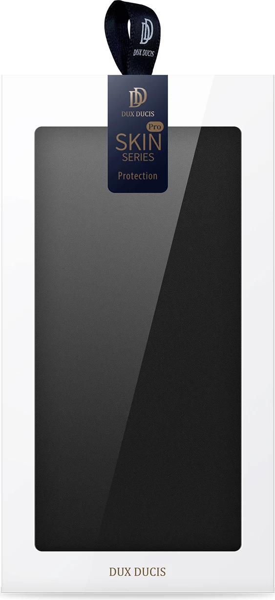 Mbështjellës Dux Ducis Skin Pro për Vivo V23e, me kapak, xhep kartelash dhe mbajtëse, e zezë