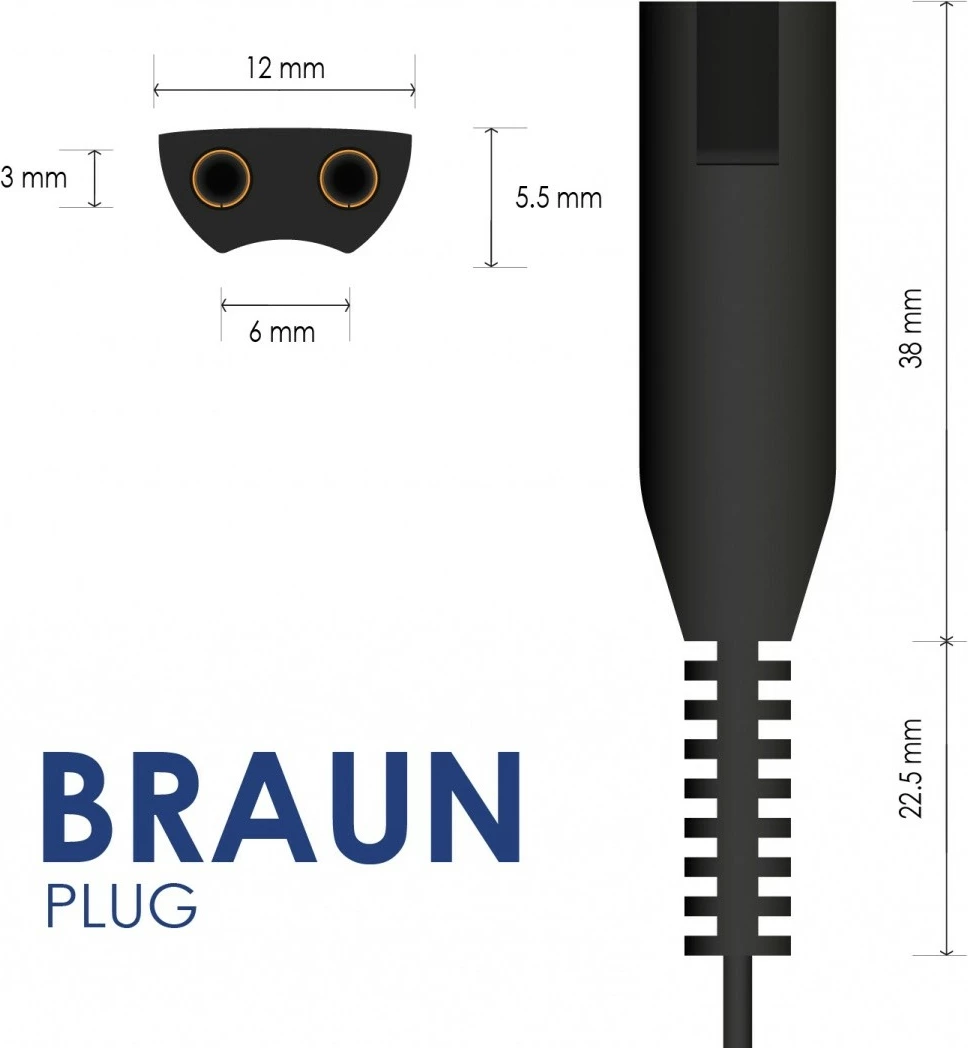 Karikues muri AKYGA AK-PD-08 12V 0.4A 4.8W, për Braun Silk-épil 5/7/9, kabllo 1.5 m, i zi