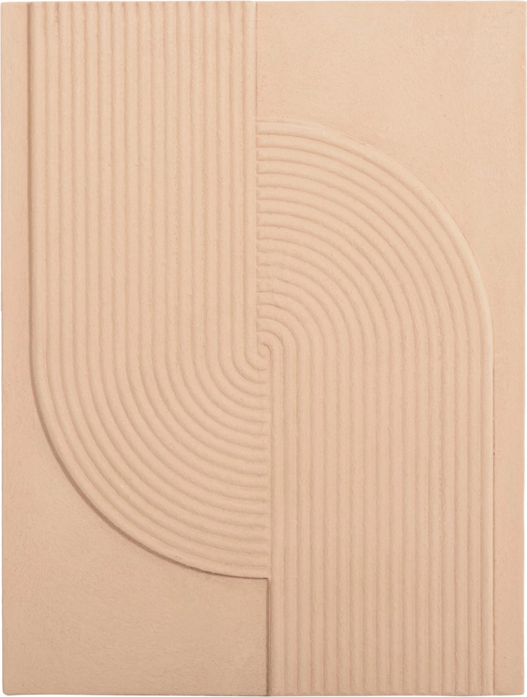 Panel dekorativ për mur, seri Santorini, ngjyrë bezhë, FH4521, 60x4x80 cm