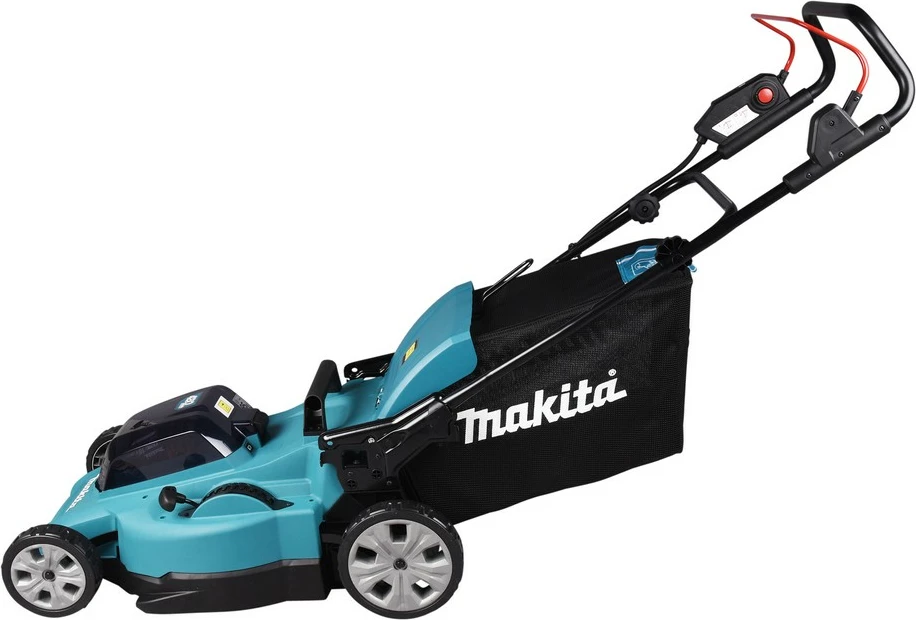 Kositës bari Makita DLM480Z, me bateri 18V 6Ah, 48cm, ngjyrë e zezë/turkuaz