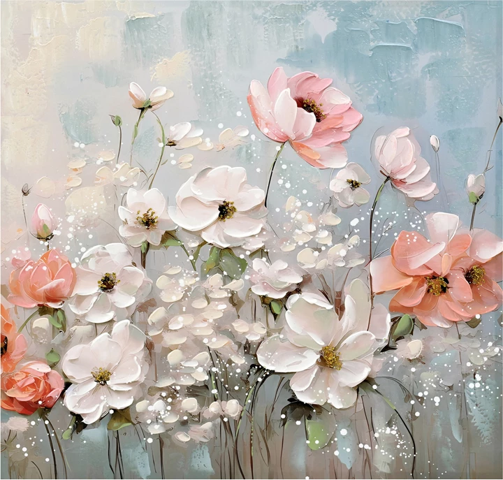 Pikturë kanavacë Rozy II Inart 80x3x80cm