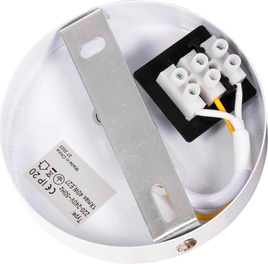 Llambë varëse tavani, metal i bardhë, kapak i rrumbullakët, FH4079, Φ40x125H cm