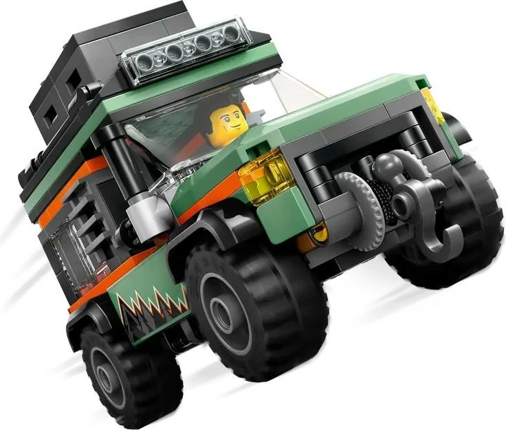 Set LEGO City Off-Road Mountain Truck 4x4, 221 pjesë, për fëmijë, Jeshile