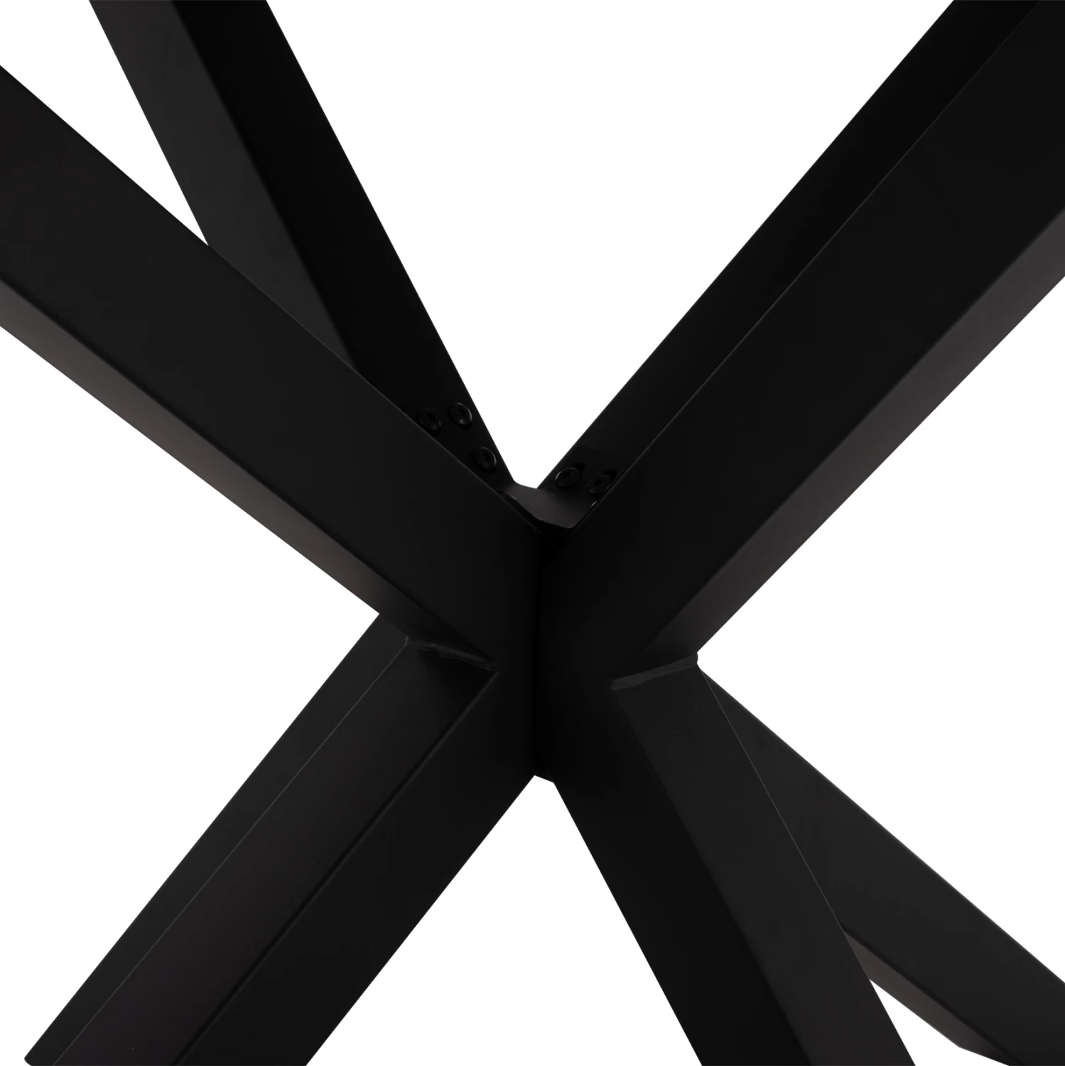 Tavolinë ngrënieje, sipërfaqe guri të sinteruar, këmbë metali, 160x90x75 cm