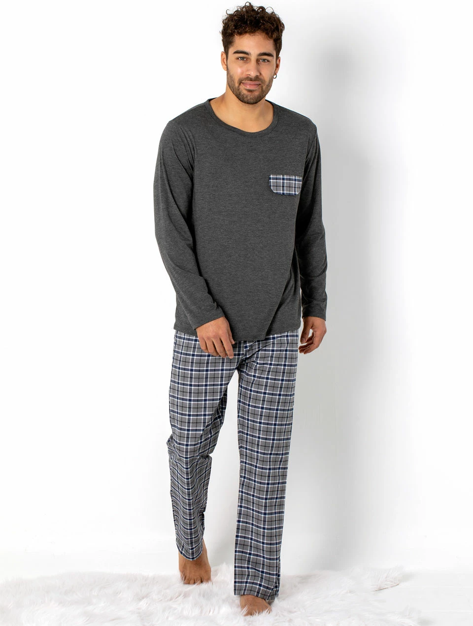 Set pizhamash për burra, Jumeon, 002-000305, anthracite