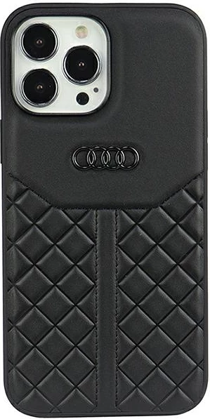 Mbështjellës Audi Genuine Leather për iPhone 13 Pro / 13, 6.1", i zi