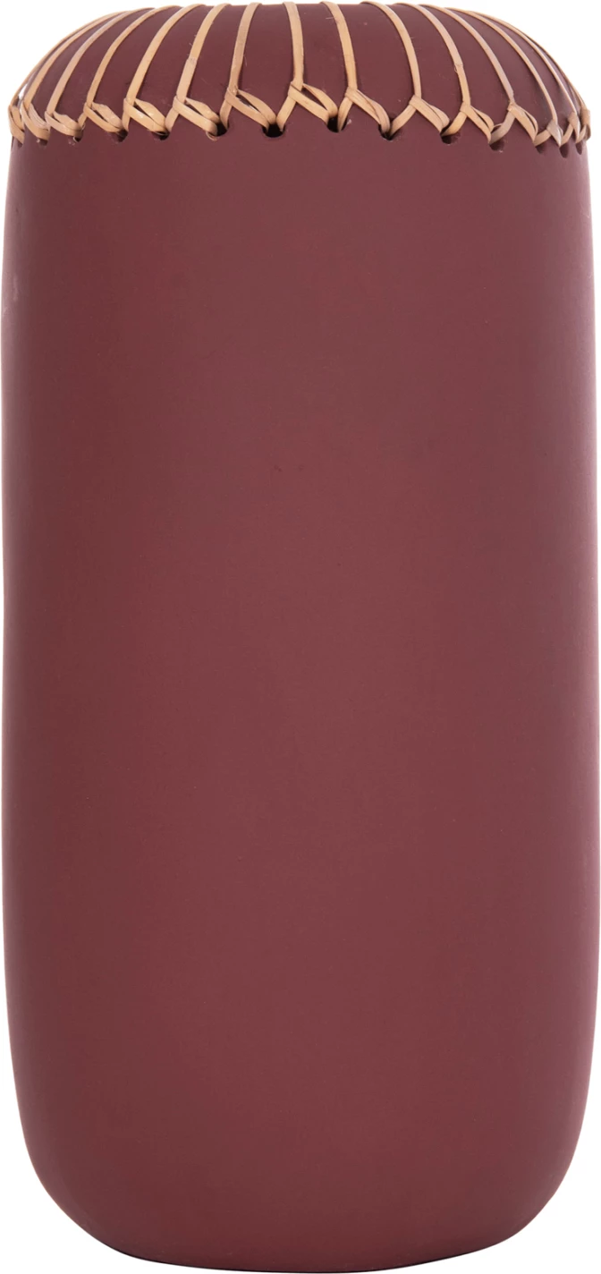 Vazo dekorative tavoline LENNOX, terrakotë, e kuqe maron, FH4675.06S, 18x33cm