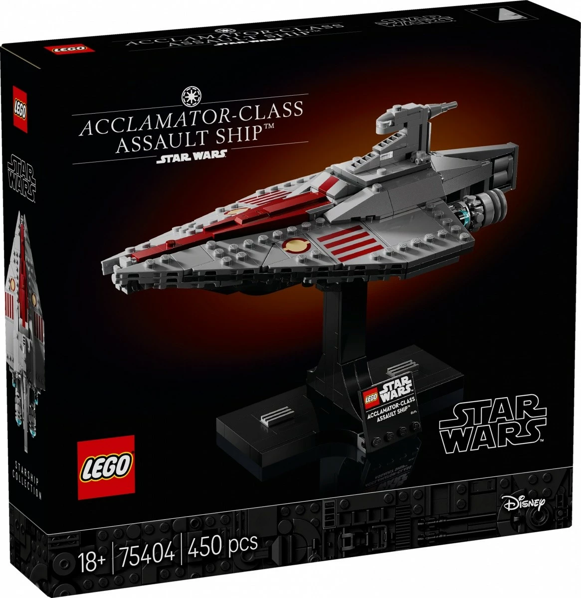 Set LEGO Star Wars Acclamator-class Assault Cruiser 75404, 450 pjesë, plastikë