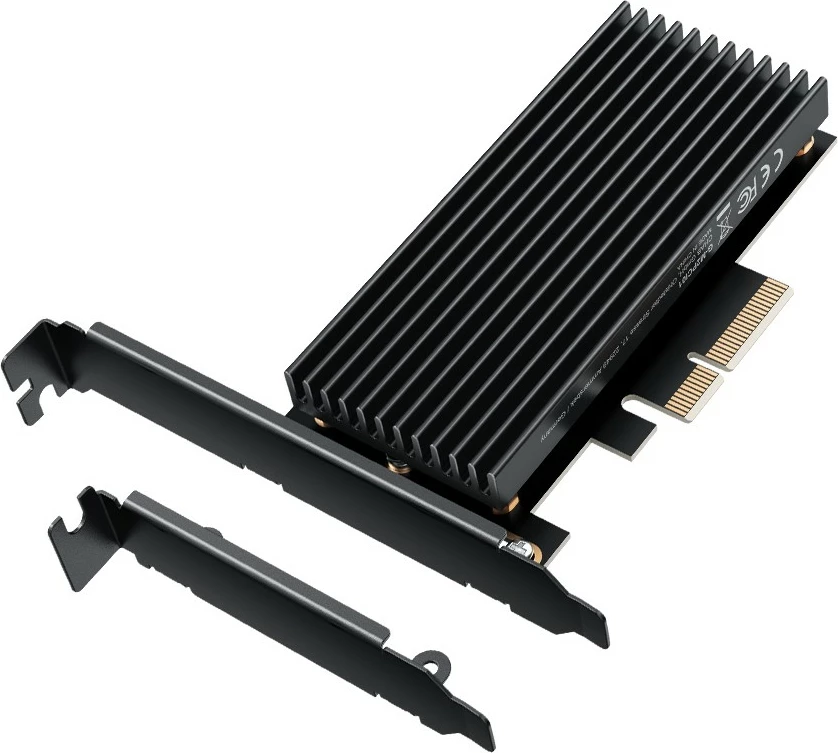 Kartelë PCIe GrauGear për M.2 NVMe SSD, PCIe 4.0, e zezë
