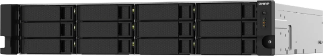 Server NAS QNAP TS-1232PXU-RP-4G 12-bay 4GB RAM 2x 10GbE SFP+ 2U Rack, e zezë