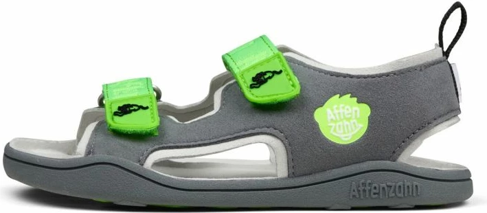 Sandale për fëmijë Affenzahn, të gjelbra dhe të hirtë