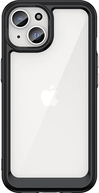 Mbështjellës i përforcuar Hurtel Outer Space Case për iPhone 15 Plus, i zi