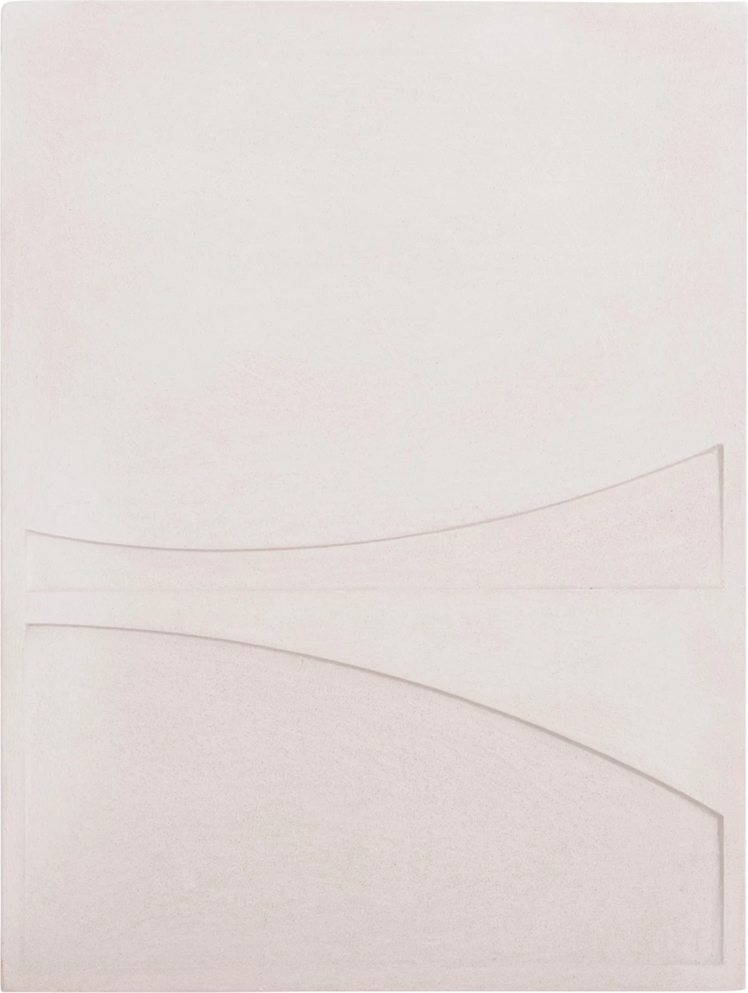 Panel dekorativ për mur, seri Santorini, MDF, ngjyrë e bardhë e zbehtë, FH4510, 60x4x80 cm