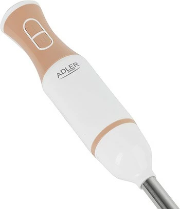 Blender dore Adler AD 4616 500W, 2 shpejtësi, teh/pundë çelik inox, i bardhë