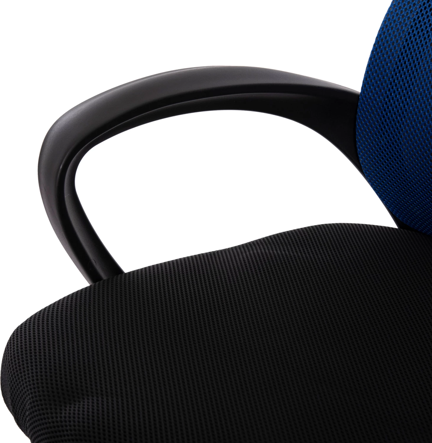 Karrige zyre TRAIL2 FH1193.36, ngjyrë blu dhe e zezë, pëlhurë rrjetë-krom, 61x61x116H cm.