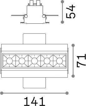 Ndriçim i integruar në tavan Lika fi trimless 12w 3000k