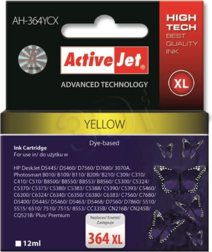 Toner ActiveJet AH-364YCX 364 XL 12 ml, e verdhë