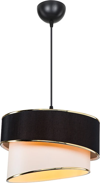 Dritë tavani Loopy Ε27, bardhë-zi, D30x18cm