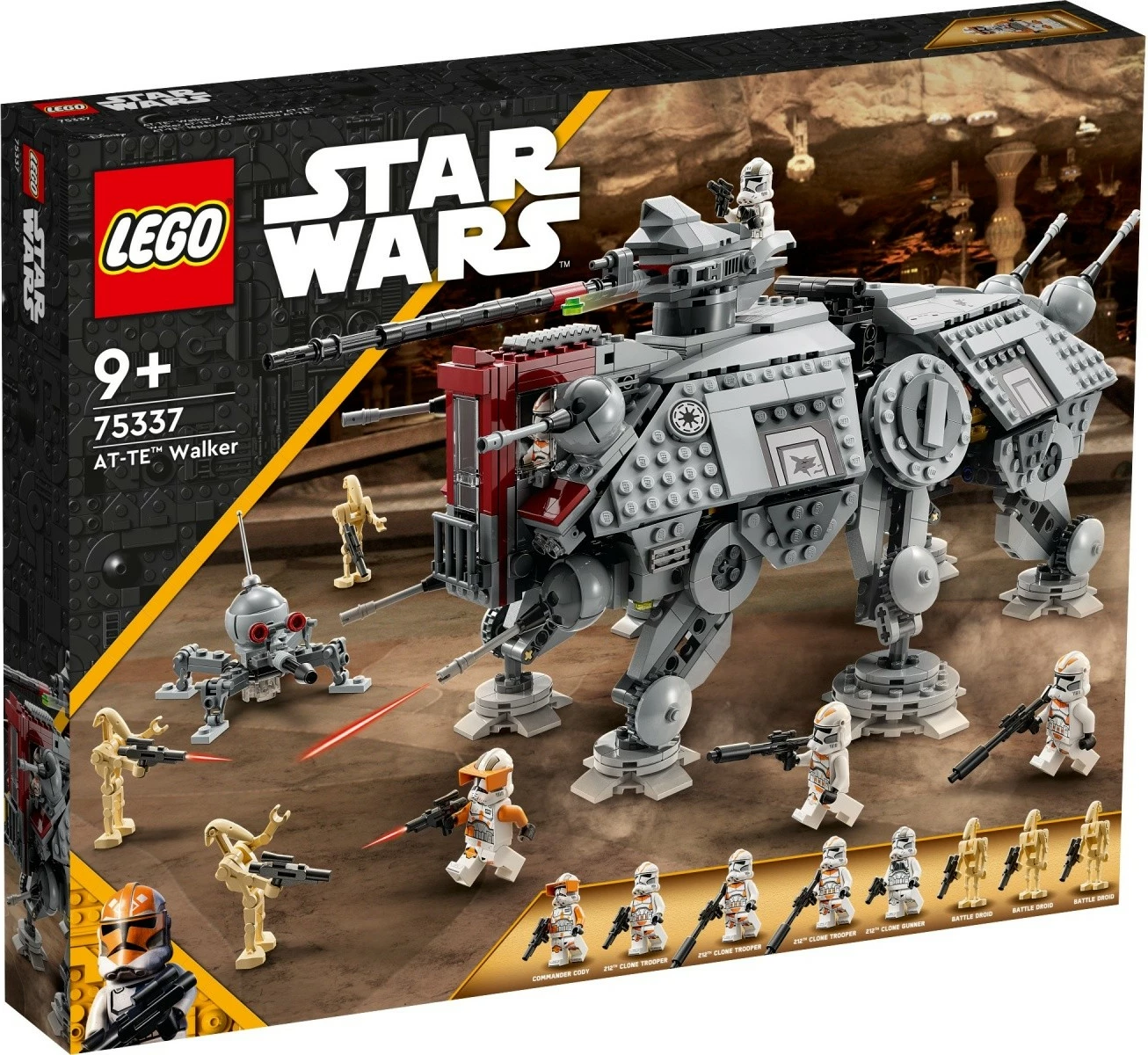 Set ndërtimi LEGO Star Wars AT-TE Walker 75337, 1082 pjesë, për fëmijë 9+