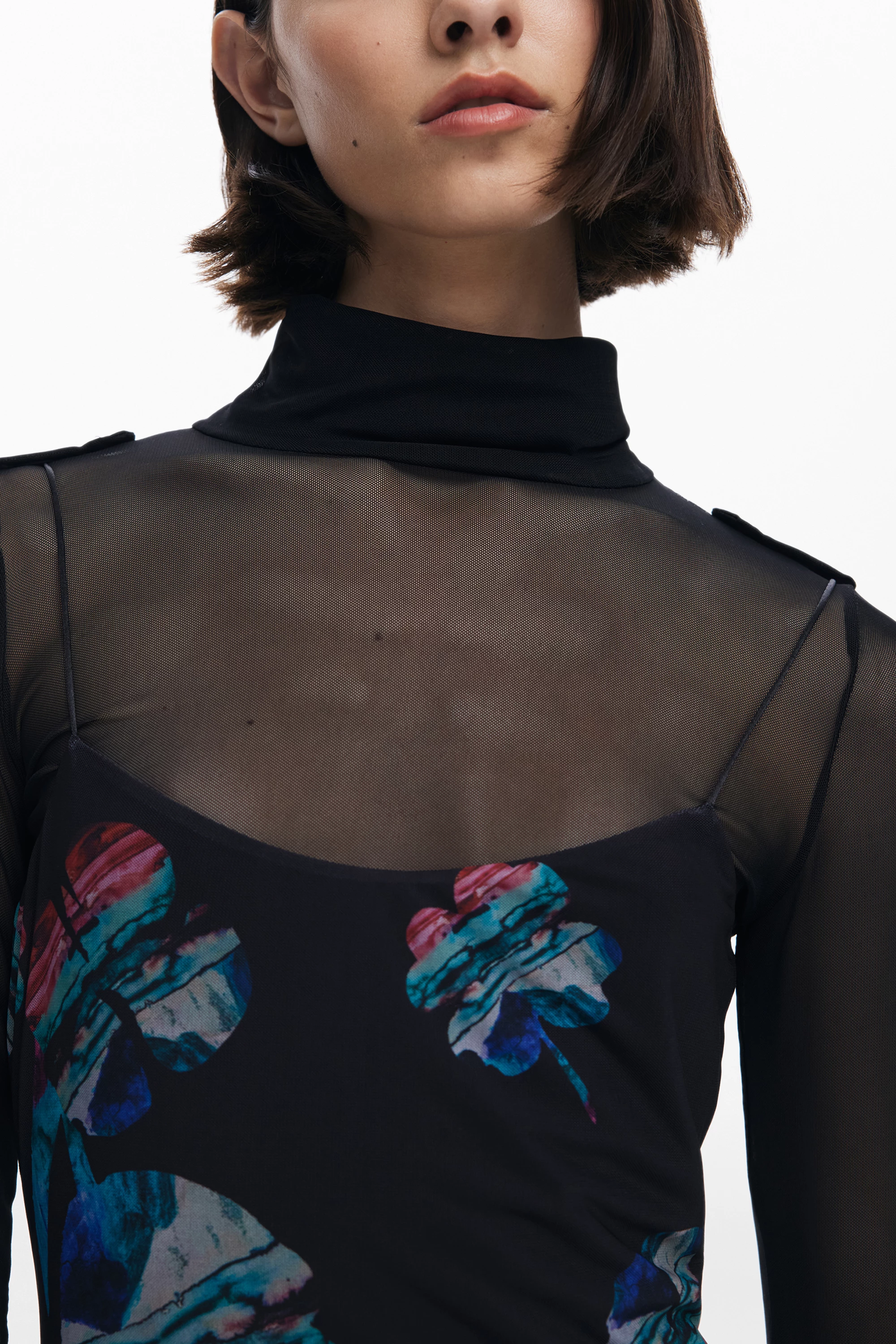 Fustan i gjatë DESIGUAL femra, i zi