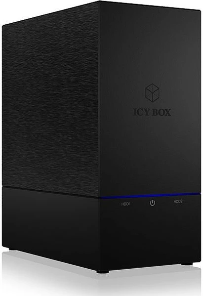 Kasë IcyBox IB-RD3621U3 për 2x3.5" HDD/SSD, RAID, USB 3.0, e zezë