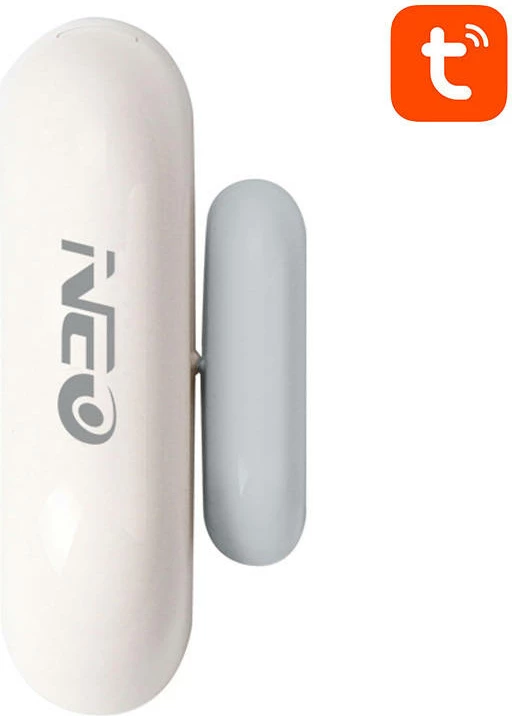 Sensor dere/dritare i mençur NEO NAS-DS01W, Wi-Fi, Tuya, Bardhë