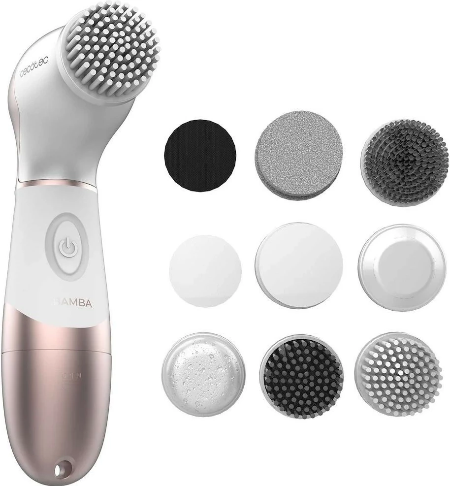 Furçë fytyre Cecotec FaceCare TotalClean Bamba, 9 në 1, e bardhë