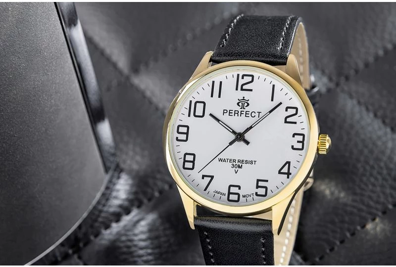 Orë dore për meshkuj PERFECT, e zezë