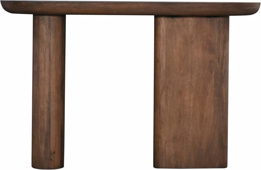 Konsol SAVY, ngjyrë arre, gur i gjelbër, 120x40x76cm