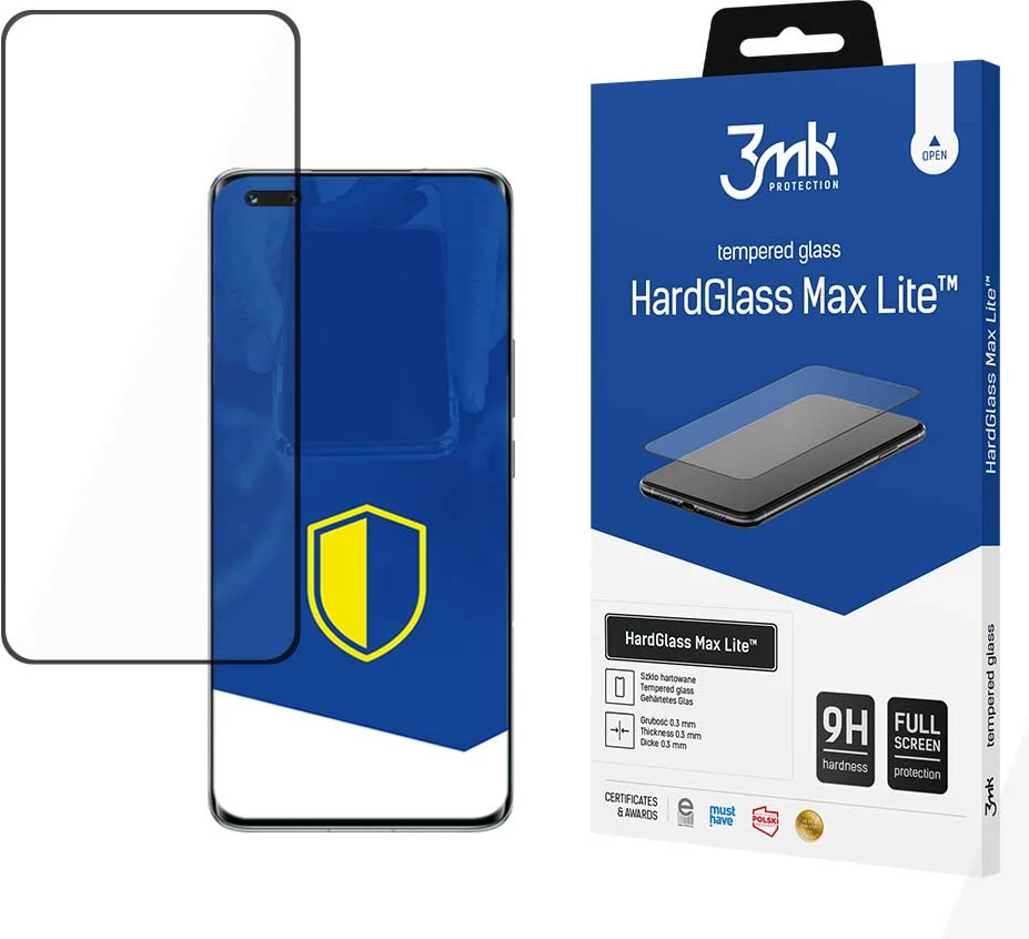 Xham mbrojtës 3mk HardGlass Max Lite për Honor Magic4 Pro, i zi