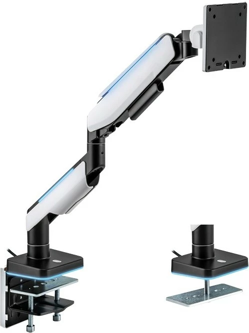 Mbajtës monitori LogiLink BP0162, për tavolinë, për 17-49 inç, ngjyrë e bardhë/zezë