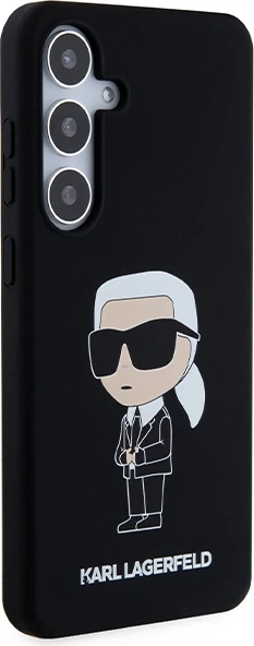 Mbështjellës Karl Lagerfeld Silicone Ikonik për Samsung Galaxy S24+, i zi