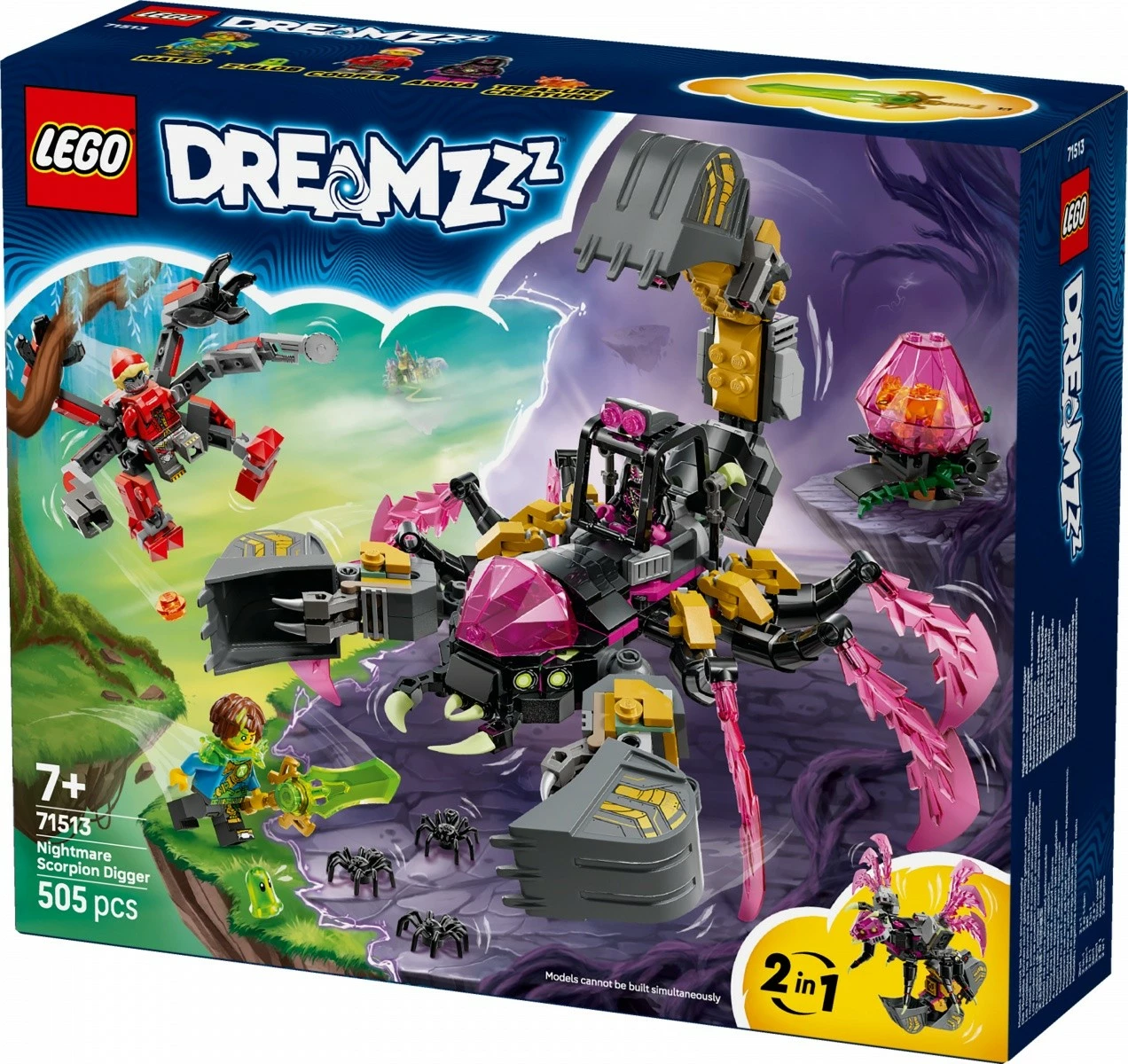 Set ndërtimi, LEGO, DREAMZzz 71513, 505 pjesë 2-në-1, 7+