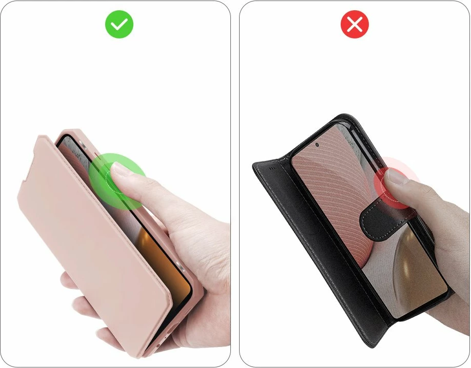 Mbështjellës Dux Ducis Skin X Bookcase për Samsung Galaxy A72 4G, Rozë