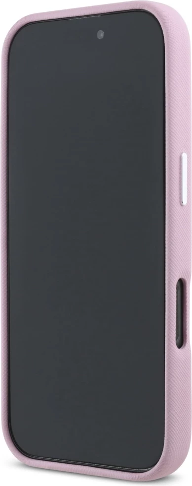 Mbështjellës Karl Lagerfeld Saffiano Full Wrapped Elongated Metal Logo MagSafe për iPhone 16 Pro Max, Rozë