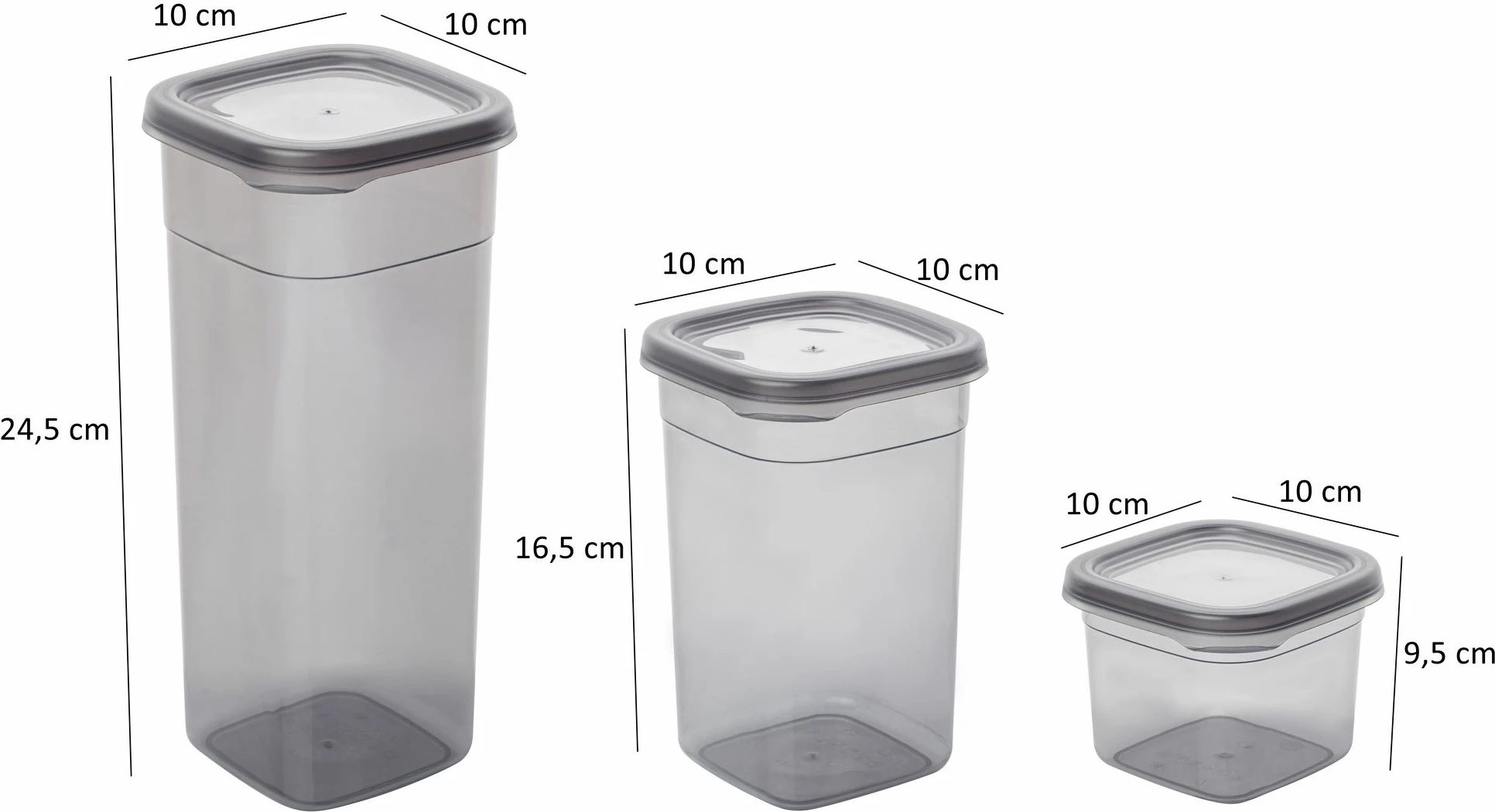 Set kuti për organizim (12 copë), ngjyrë antracit, BNMPEGYAS12-51217