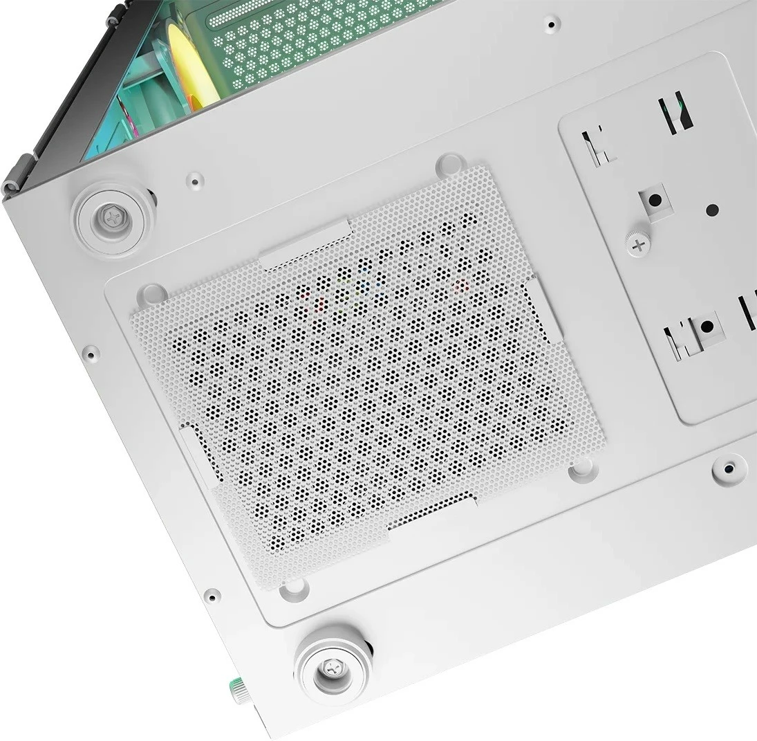 Kasë PC Logic Concept Portos ARGB Midi Tower, ATX/Micro ATX, x4 ARGB, panel anësor xham i kalitur, USB 3.0, White