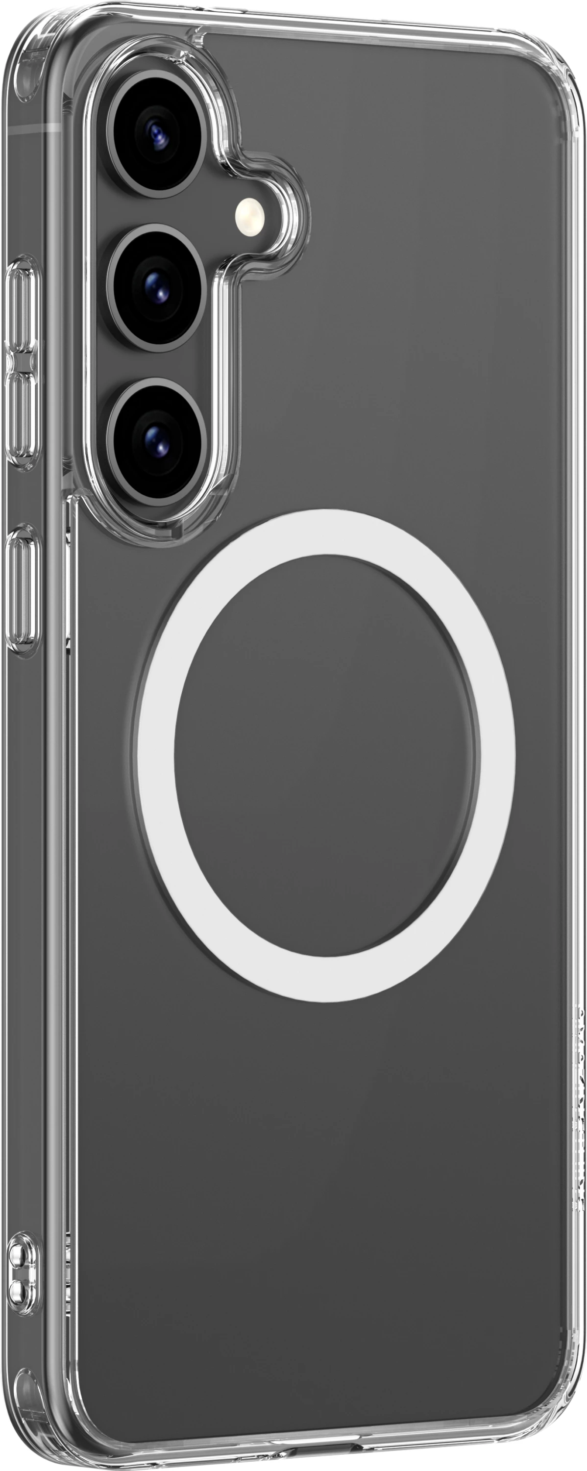 Mbështjellës AmazingThing Minimal Mag me unazë magnetike për Samsung Galaxy S25, Transparent