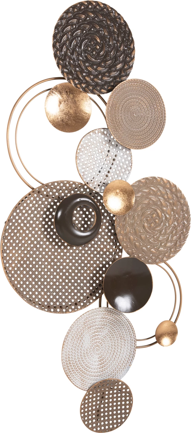 Dekor muri FH4215 metal në ngjyra të tokës 60x5x122 cm