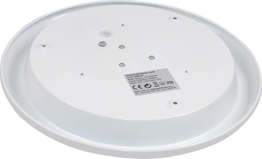 Llambë tavani LED Maclean MCE131, 12W, me sensor lëvizjeje PIR, Bardhë