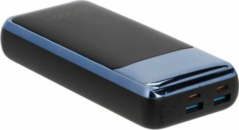 Powerbank Rivacase VA1075 20000mAh 45W QC3.0/PD me LCD, e zezë