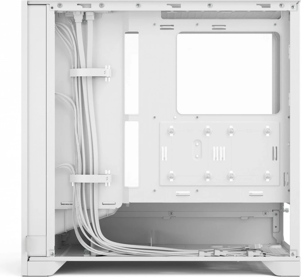 Kasë Fractal Design Pop 2 Air FD-C-POA2A-04 TG RGB Midi Tower ATX me 3x120mm RGB, panel anësor xham i temperuar, e bardhë