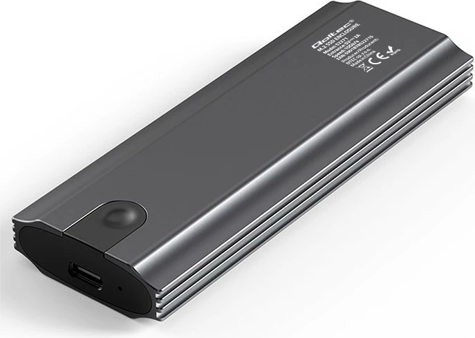 Kasë Qoltec NV2271 për SSD M.2, NVMe/SATA, USB-C, 2TB, Gri