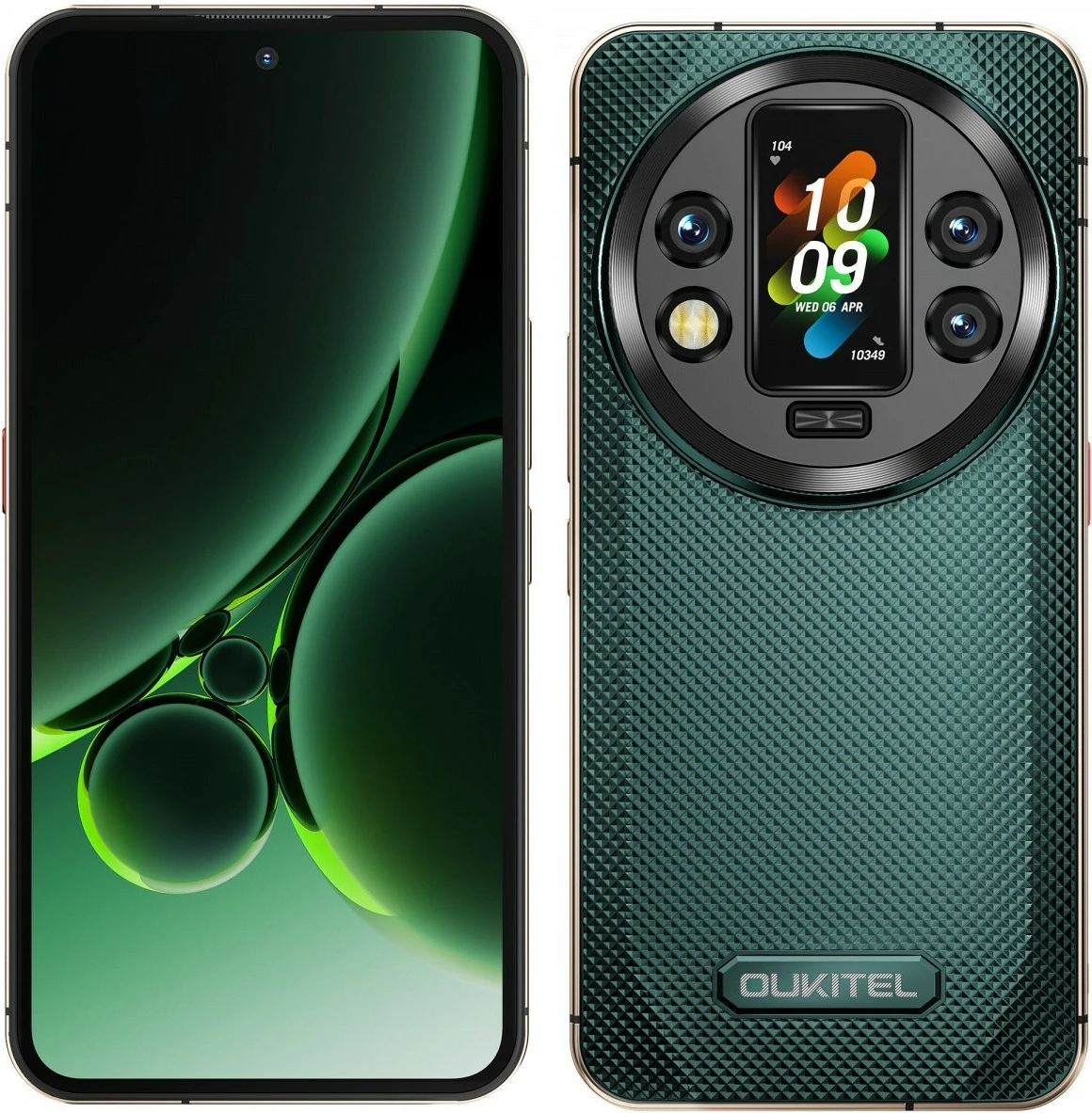 Celular OUKITEL WP200 Pro 5G 24GB/1TB 6.7" AMOLED 120Hz IP68/IP69K 8800mAh gjelbër