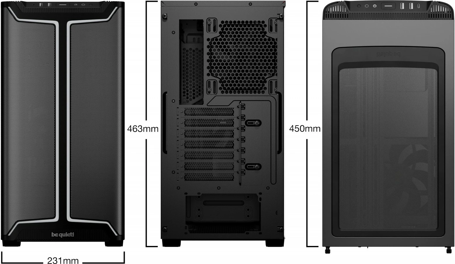 Kasë Be quiet! Pure Base 501 DX, Midi Tower, ARGB, e zezë
